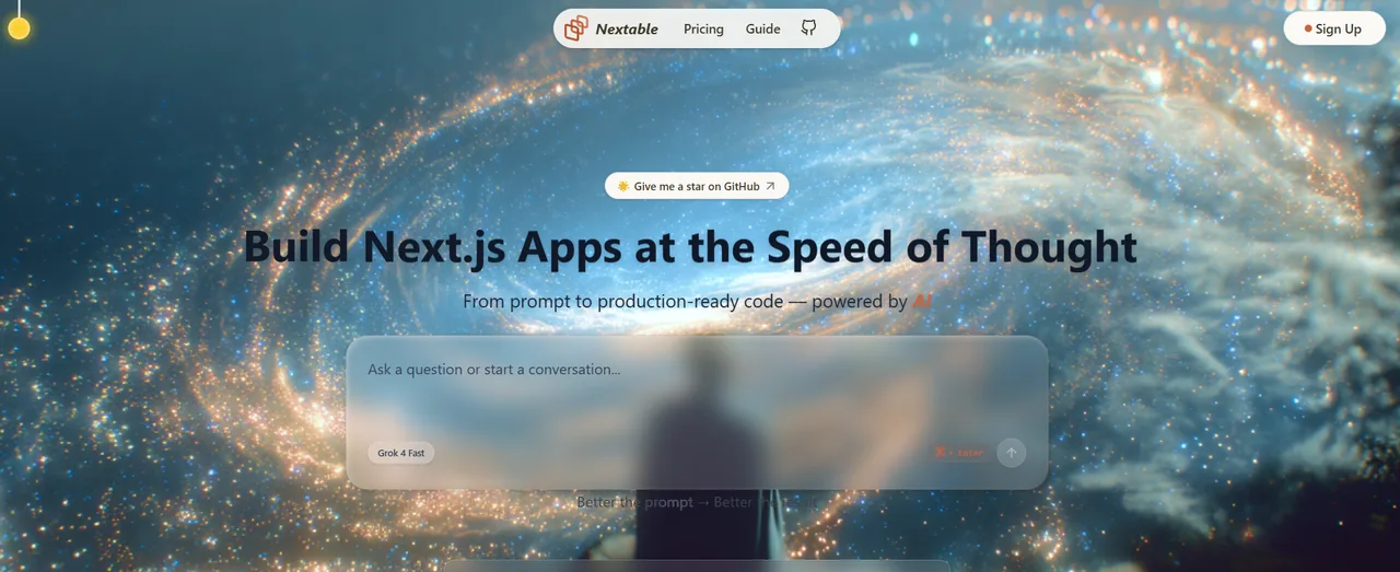 Nextable — Agentic App Generator